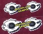 Style B Bullet Hole Decals Combination Set BUL104