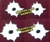 Style D Bullet Hole Decals Combination Set BUL108
