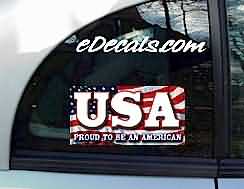 USA Proud To Be An American Patriotic Decal CNF152