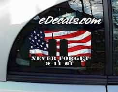 Never Forget Patriotic Decal CNF153