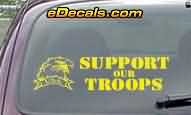 Support Our Troops Patriotic Decal CNF179