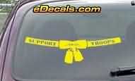 Support Our Troops Patriotic Decal CNF180