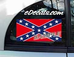 American Confederate Flag Decal CNF219