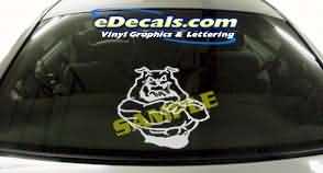 Bulldog Cartoon Decal CRT119
