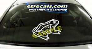 Frog Cartoon Decal CRT124