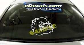 Bulldog Cartoon Decal CRT126