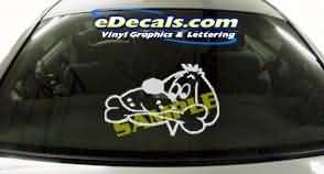 Dog Cartoon Decal CRT127
