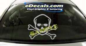 Skull Cartoon Decal CRT138
