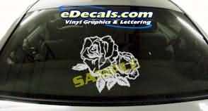 Rose Flower Cartoon Decal CRT166