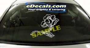 Rose Flower Cartoon Decal CRT168