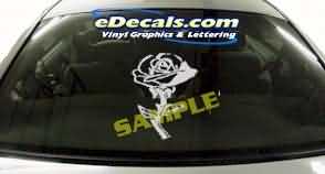 Rose Flower Cartoon Decal CRT169