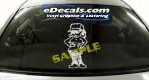 Yo Girl Cartoon Decal CRT192