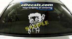 Betty Boop Cartoon Decal CRT194