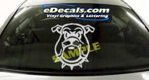 Bulldog Cartoon Decal CRT206