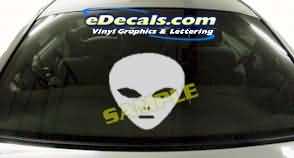 Alien Cartoon Decal CRT222
