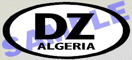 Algeria Oval Decal OVL403