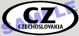 Czechoslovakia Oval Decal OVL416
