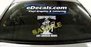 Volunteer Firefighter Cartoon Decal CRT334