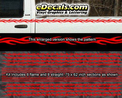 Double Flame Hook Universal Fit Pinstripe Kit PSD101