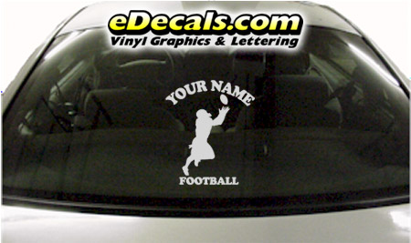Football Sports Your Name Cartoon Decal SPT215