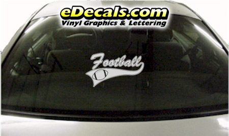 Football Sports Name Cartoon Decal SPT218