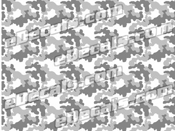 Camoflage Printed Vinyl Material - Urban Snow CAM205