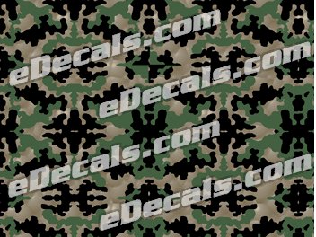 Camoflage Printed Vinyl Material - Crossfire Pattern CAM207