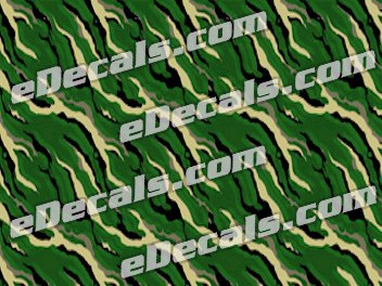 Camoflage Printed Vinyl Material - Slashcut Green CAM209