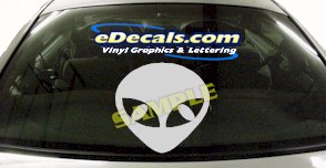 Alien Cartoon Decal CRT451