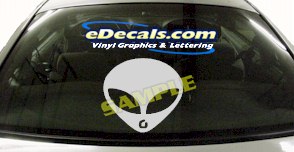 Alien Cartoon Decal CRT452