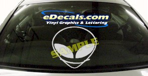 Alien Cartoon Decal CRT455