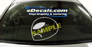 Alien Cartoon Decal CRT457