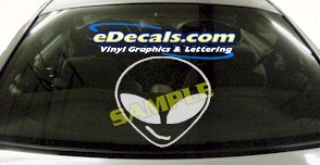 Alien Cartoon Decal CRT458
