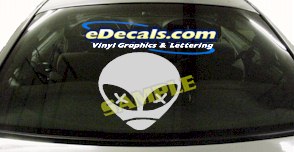 Alien Cartoon Decal CRT459
