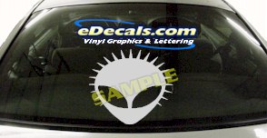 Alien Cartoon Decal CRT461