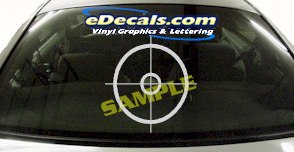 Bullseye Cartoon Decal CRT603