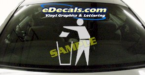 Trash Bin Cartoon Decal CRT604