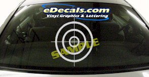 Bullseye Cartoon Decal CRT611