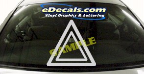 Triangle Cartoon Decal CRT613