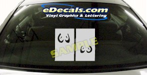 Eyes cartoon Decal CRT655