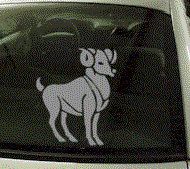 Aries Zodiac Decal ZOD101
