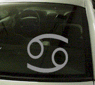 Cancer Symbol Zodiac Decal ZOD114