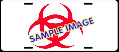 Biohazard License Plate LIC203