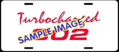 Turbocharged 302 License Plate LIC220