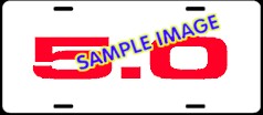 5.0 License Plate LIC223