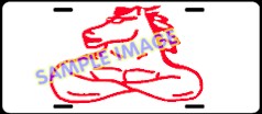 Muscle Horse License Plate LIC293