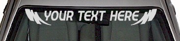 Fast and Furious  Accent Your Text Here Windshield Decal WSD102