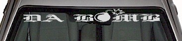 Da Bomb Windshield Decal WSD303