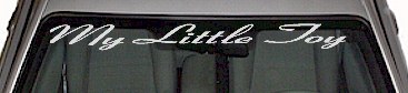 My Little Toy Windshield Decal WSD309