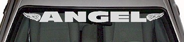 Angel With Wings Windshield Decal WSD324